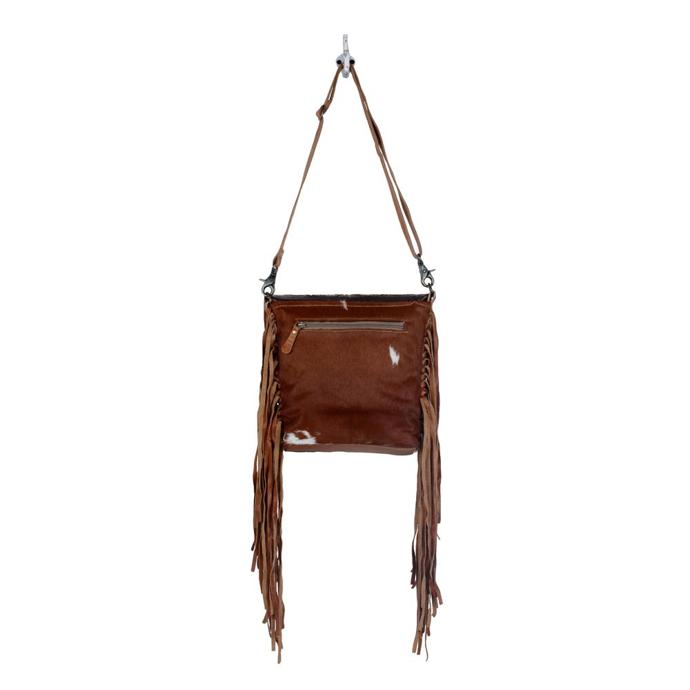 Tonya Cowhide Leather Crossbody with Fringe – White Lily Boutique